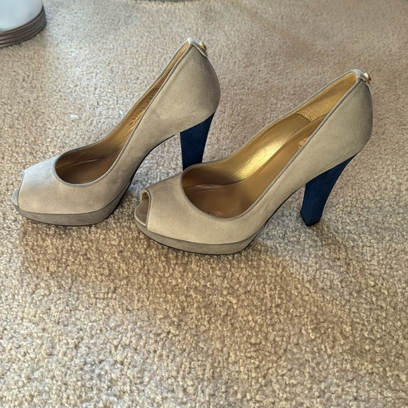 Authentic Stuart Whitman Women’s Heels | Blue and Gray | Size 8 (38.5) - Picture 1 of 7